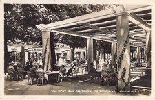 #304. Vichy. Parc des Sources. La Pergola Real Photo Postcard. 1938 Postmark