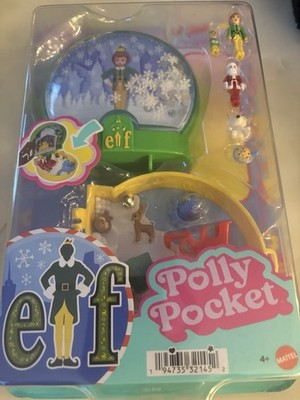 Polly Pocket Elf Holiday Compact Set Buddy The Elf Movie Christmas Playset NEW