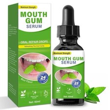 Mouth Gum Serum Oral Repair Drops 60ml Maximum Potency Mint Flavor Gum Recovery