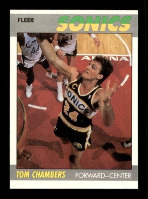 1987-88 Fleer #19 Tom Chambers SuperSonics NEAR MINT *8m