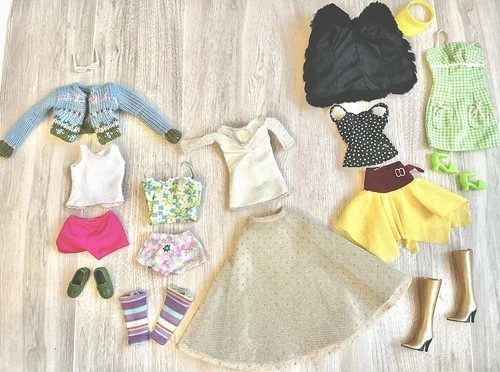 Barbie & Others Doll Clothes & Accessories Lot Assorted 2000s Vintage