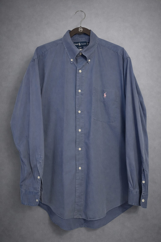 Polo Ralph Lauren Blake Shirt Mens Large Blue Button Down Classic Fit Cotton