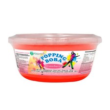 Popping Boba Erdbeere 550g Fruchtperlen Bubble Tea Topping Saftperlen