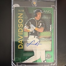 2020 Topps Bowman Platinum Logan Davidson Autograph #TOP-37 Athletics /99