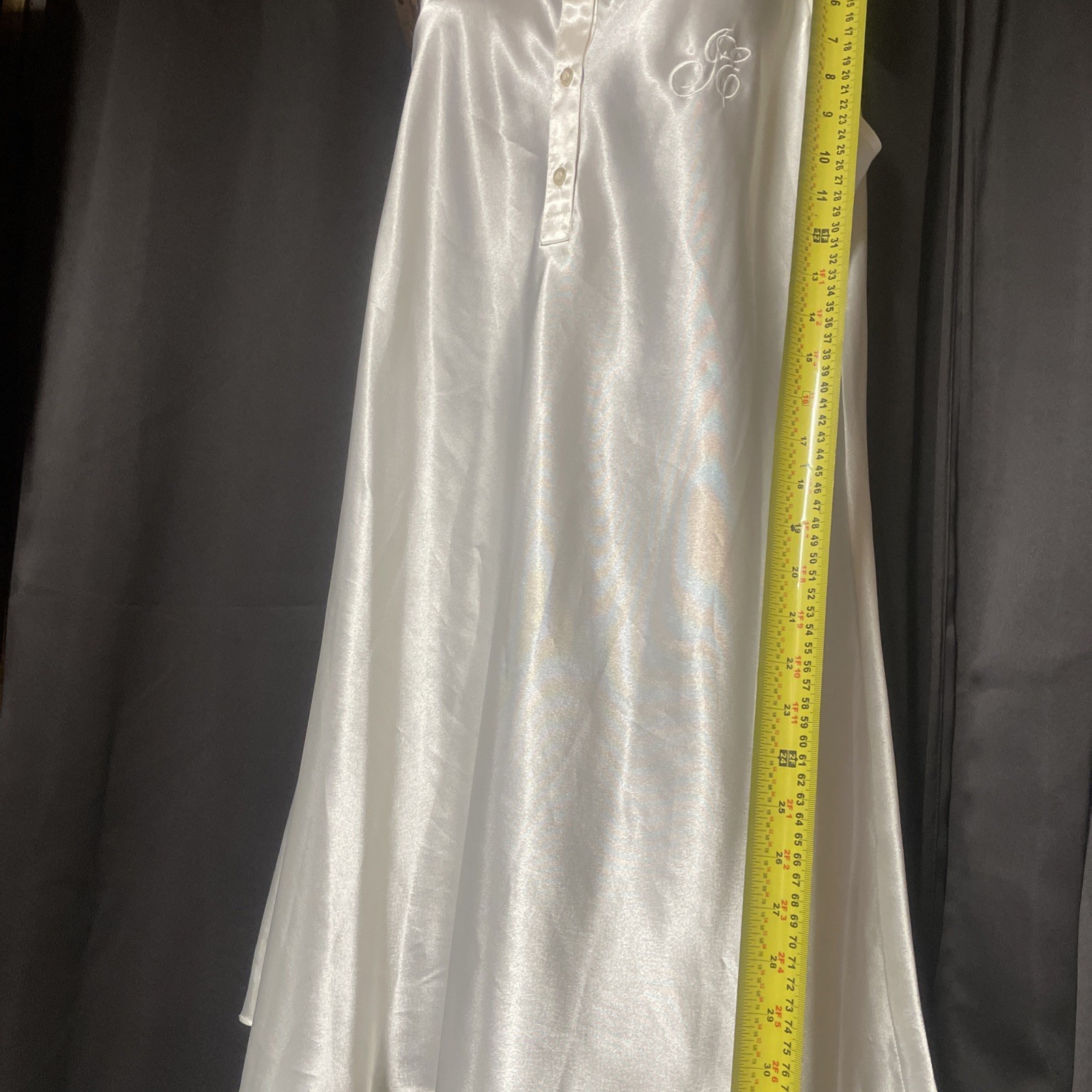 Intimidate Essentials White Silky Sleeveless Nigh… - image 11