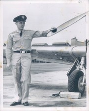 1952 Photo William Foster Rickenbacker Lieutenant Military Son World War Plane