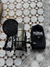 Rode NT1-A Studio Condenser Microphone with Shock Mount, Pop Filter, and Cable
