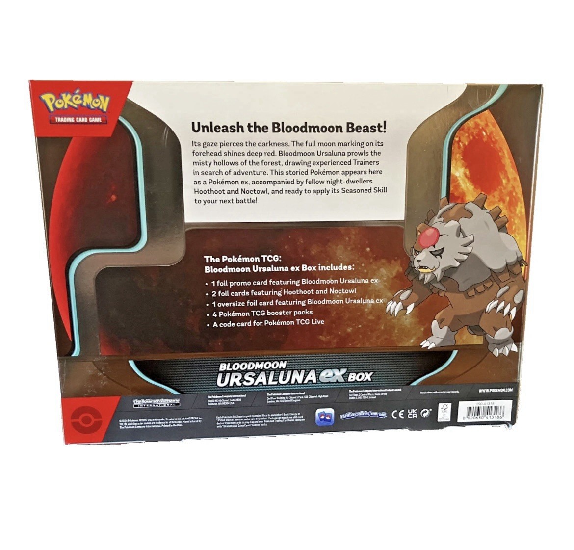 pokémon - trading card game: bloodmoon ursaluna ex box Amazon.com: Pok mon TCG: Bloodmoon Ursaluna ex Box : Toys & Games