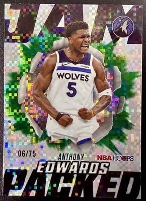 Anthony Edwards 2026 NBA Hoops Jam Packed Green Light Burst /75 #JP-1 SP
