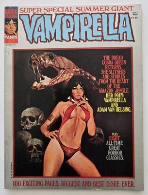 Vampirella #37 FN-   1974 Annual Edition   Magazine Format   NICE COPY!!!