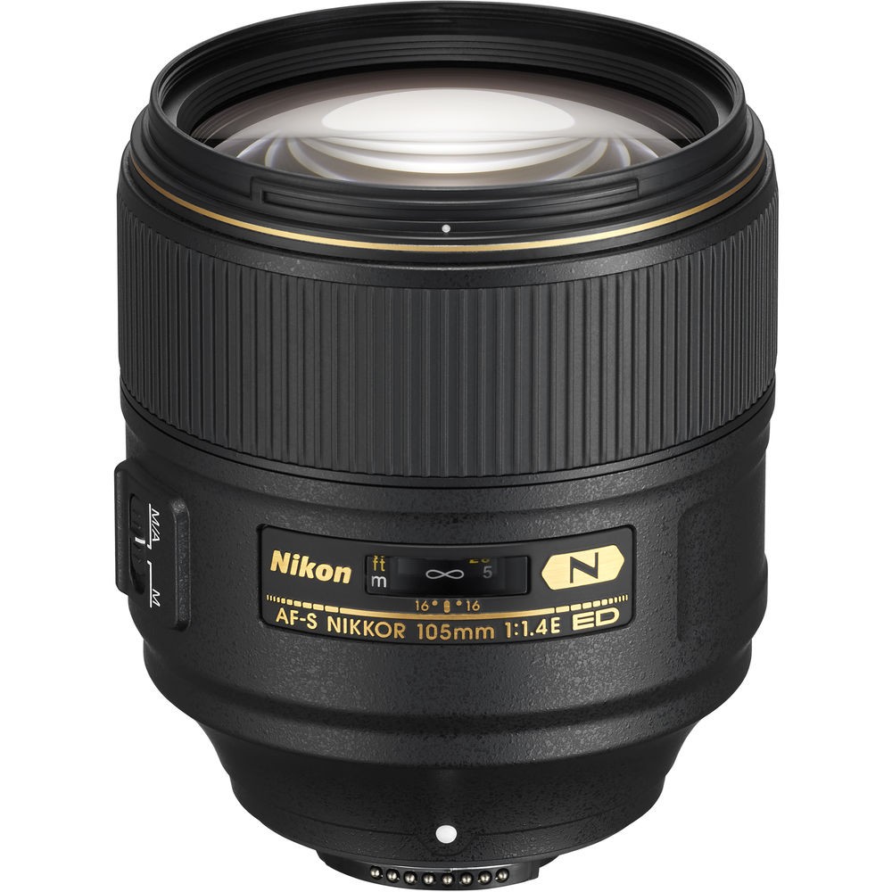 Nikon AF-S NIKKOR 105mm f/1.4E ED Lens (20064) + Filter Kit + Cap
