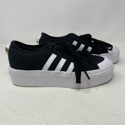 Adidas Nizza Platform Black/White Women s 6.5