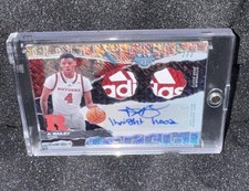 Ace Bailey 2024-25 Bowman Best ADIDAS Dual Relic Auto 2/2 Knighthood Inscription