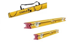 Stabila 2 Piece R-Type 300 Spirit Level Set 400mm & 1200mm With Bag
