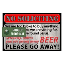 Rivers Edge Products Rubber Door Mat, 26" x 17" Anti-Slip Indoor or Outdoor