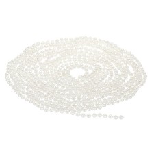5mm Faux Pearl Beads Garland 16.4 Ft Pearl String Chain Pearl Roll White