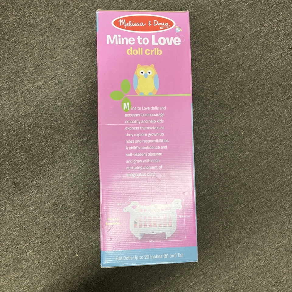 Melissa & Doug MTL Muñeca Mecedora de Madera Antigua Cuna Muy Buen Estado Nuevo en Caja* - Ver Desc Foto 2 de 4