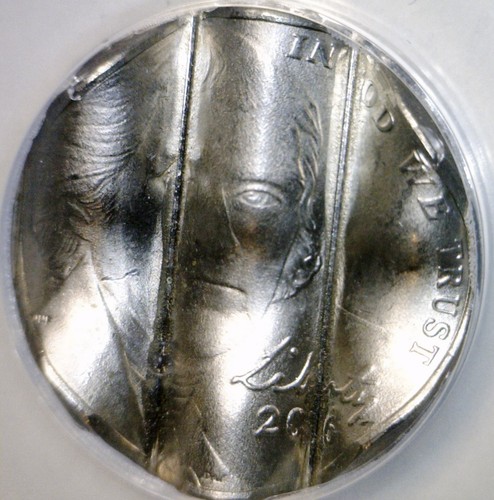 2016 ERROR ANACS MS60 WAFFLED Jefferson Nickel BU + Coin STRUCK Waffle w Details - Picture 3 of 5