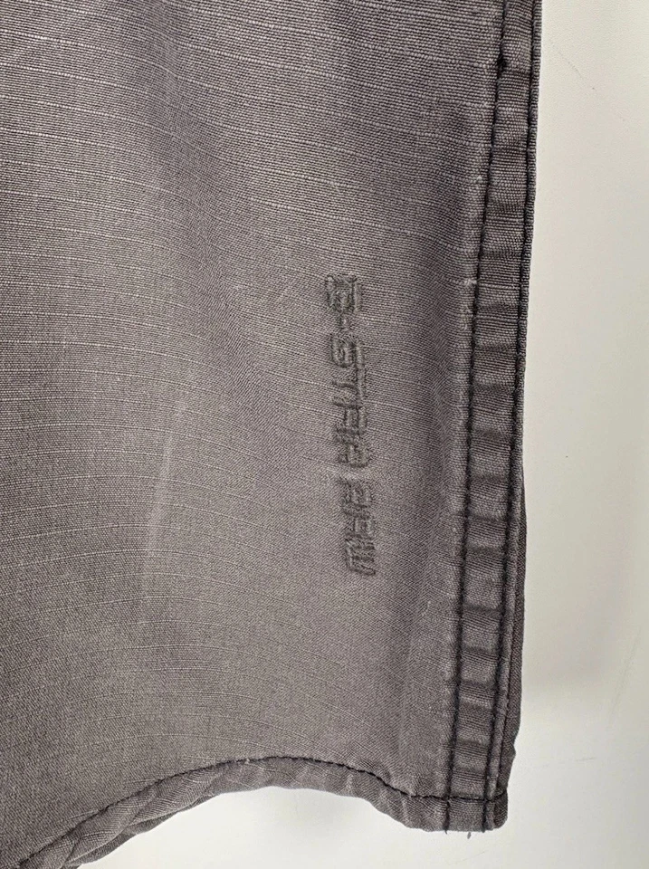 G Star Shirt Mens Large Grey Kingston Army Ripstop Short Sleeve - Image 4 of 4