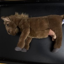 Hansa Brown Goat Plush 4148 Stuffed Animal Toy Lincraft RARE VTG 2004 Adjustable