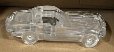 Hofbauer W Germany Crystal 1963 Corvette Stingray Paperweight Vintage