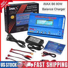 80W Fast Digital Balance Charger for iMAX B6 AC LCD RC LiPo LiFe NiCD Battery