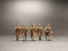 3D Printed 1/72 WWII French Army Marching Postures 5 Soldiers Model