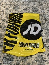 JD Sports Drawstring Gym Festival  PE  School Bag ‘Yellow Black’ Unused!