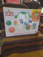 Bright Starts SOOTHING SAFARI 2 in 1 Mobile Soother New