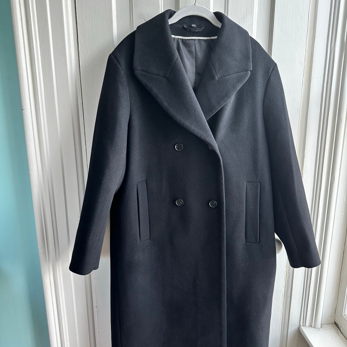 Cos Oversized Double Breasted Wool Pea Coat Cos Winter Coat Hot Sale
