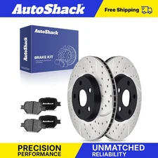 Front Drilled Slotted Brake Rotors Ceramic Pads for Scion tC Toyota Celica