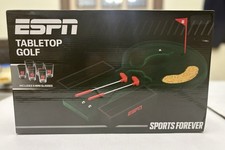 ESPN Tabletop Golf Game Set w/Mini Putters 6 Shot Glasses - Sports Forever NIB