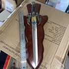 Decorative Fantasy Sword with Wooden Display Plaque — photo 5