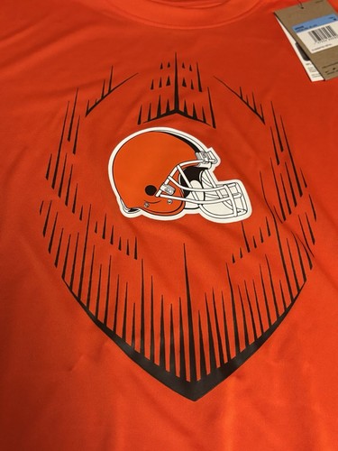 Cleveland Browns Nike NFL Primetime Legend Icon Performance Orange TShirt Drifit - Picture 2 of 15
