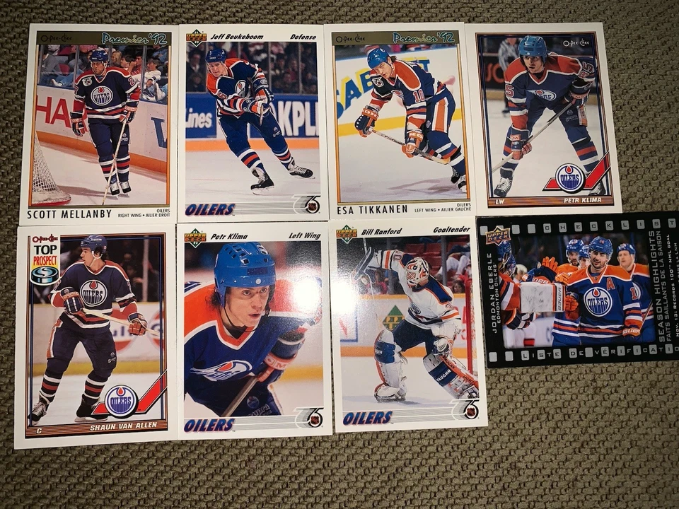 Lote de 32 cartas de anos diferentes Edmonton Oilers  - Imagem 4 de 4