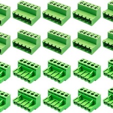 10 Pairs 5 Pin 5.08mm Pitch PCB Mount Screw Terminal Block Connector Pcs Pin