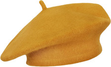 Women Wool Beret Hat French Style Solid Color