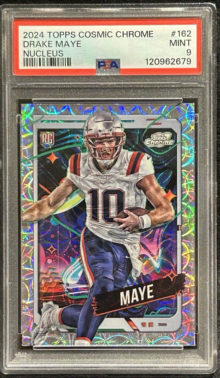 2024 Topps Cosmic Chrome - Rookies Drake Maye #162 Nucleus Refractor (RC)