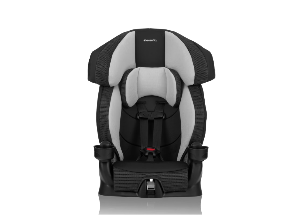Evenflo Chase Plus 2-in-1 Harnessed Booster Car Seat, Huron Black