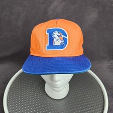 Denver Broncos Hat Cap Snap Back Medium Large Orange Blue NFL Football New Era