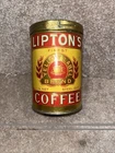 Vintage Yellow Label Brand Liptons Coffee Tin Memorabilia