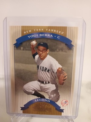 Yogi Berra New York Yankees 2002 Donruss Classics Card #182 Rare Numbered /1500