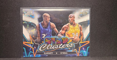 2023-24 Topps Cosmic Chrome Star Clusters Black Eclipse Kevin Garnett Shaq 4/10