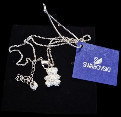 Swarovski Teddy Bär Anhänger  mit Kette CRY/RHS NEU