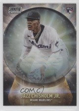2021 Topps Stadium Club Chrome Crystal Ball Wave Refractor Jazz Chisholm jr 0c6