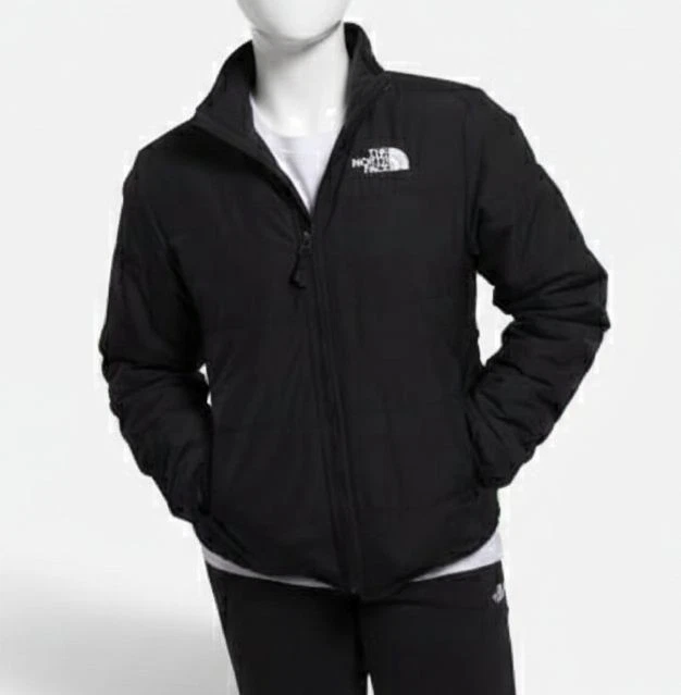 The North Face Girls Black Mossbud Reversible Jacket Size: XL