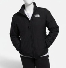 The North Face Girls Black Mossbud Reversible Jacket Size: XL