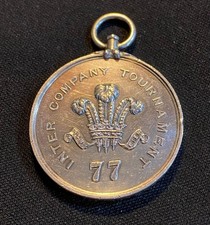 Pre WW1 Regimental Football Silver Medal to Soldier KIA Battle Somme Middlesex