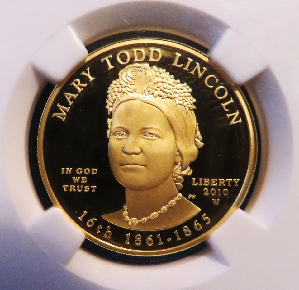 2010 W US 1/2 oz Gold $10.00 NGC PF 70 ULTRA CAMEO Mary Lincoln - Image 2 of 4