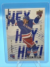 2025-26 UD NY Rangers Centennial Jesper Fast Hey, Hey, Hey! - Blue 49/49